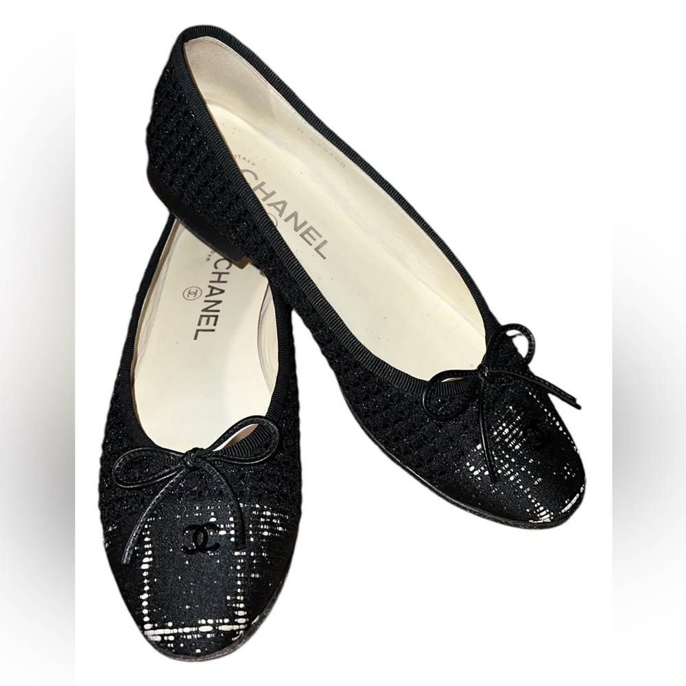 Chanel Ballerines Noir 37.5